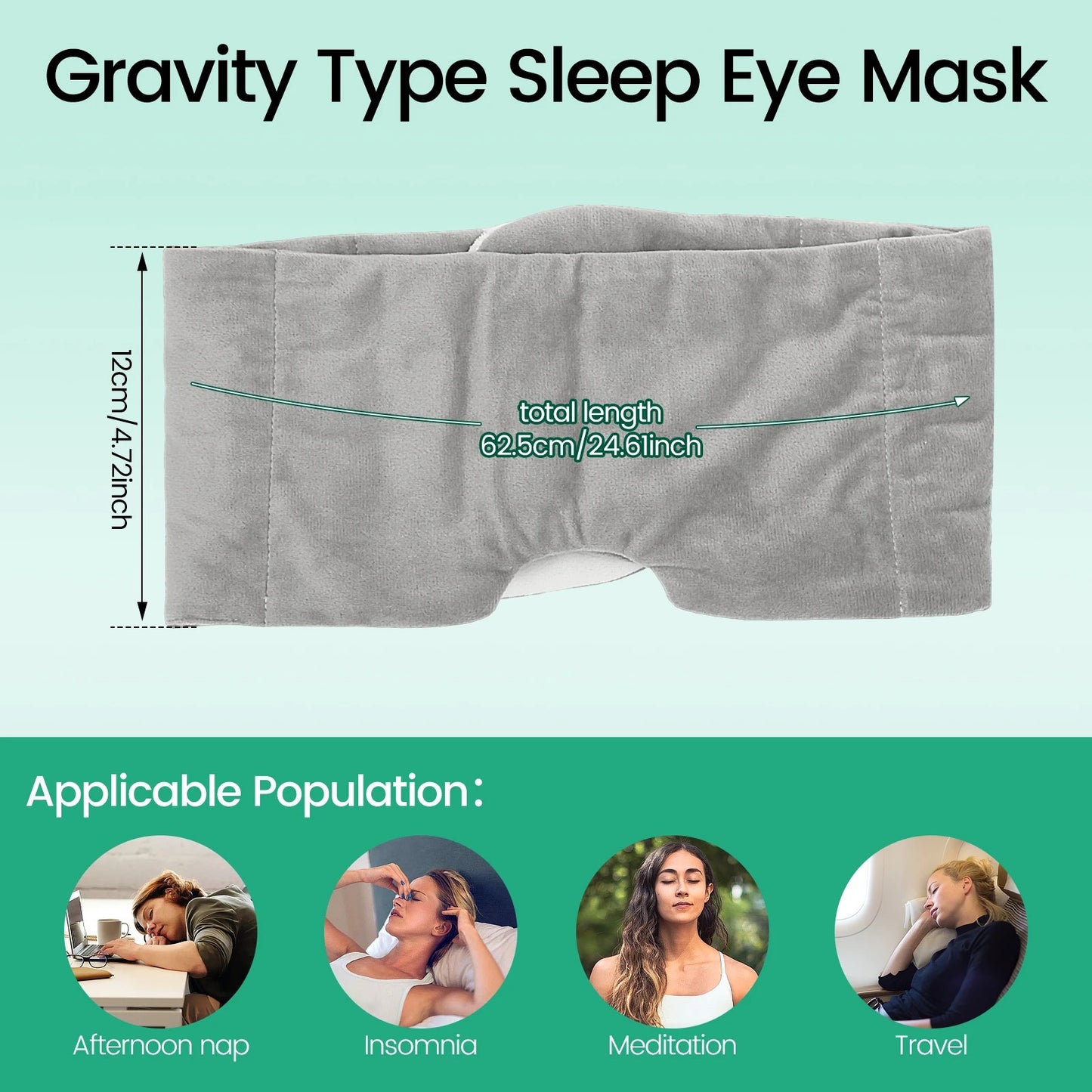 Weighted Eye Mask